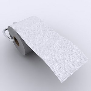 toilet tissue paper 01 3ds