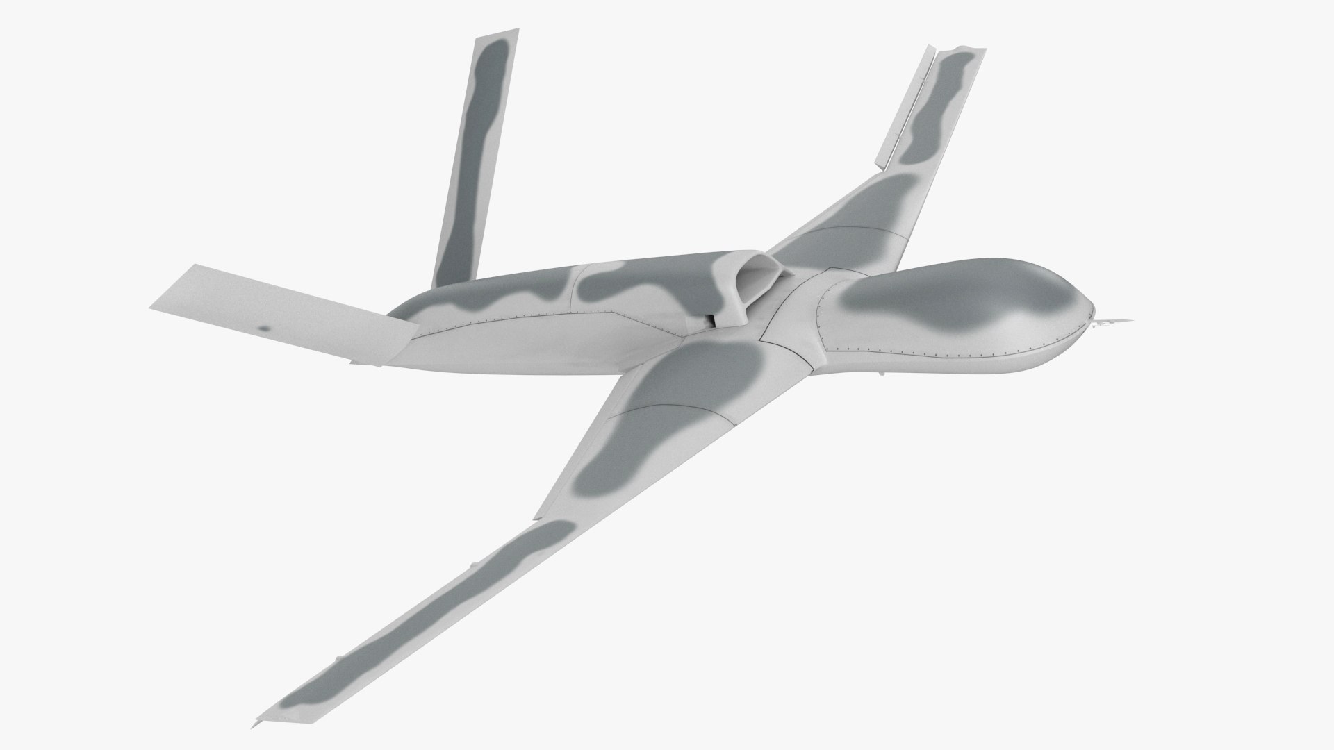 General Atomics Avenger Drone Rigged for Maya 3D model preview