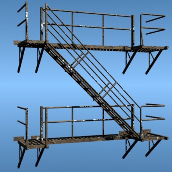 Fire Escape 3D Models for Download | TurboSquid