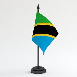 3D Table Flag Tanzania