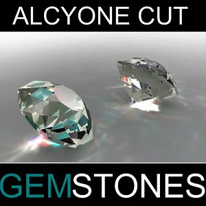 3ds max alcyone cut gem