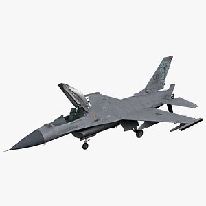 3ds max realistic f-16 rigged