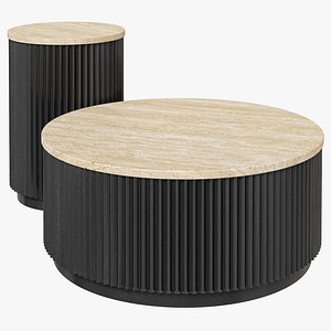 CFS Hampton Fluted Ribbed Round Tables