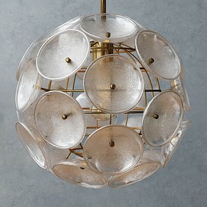 Glass Disc Round Pendant