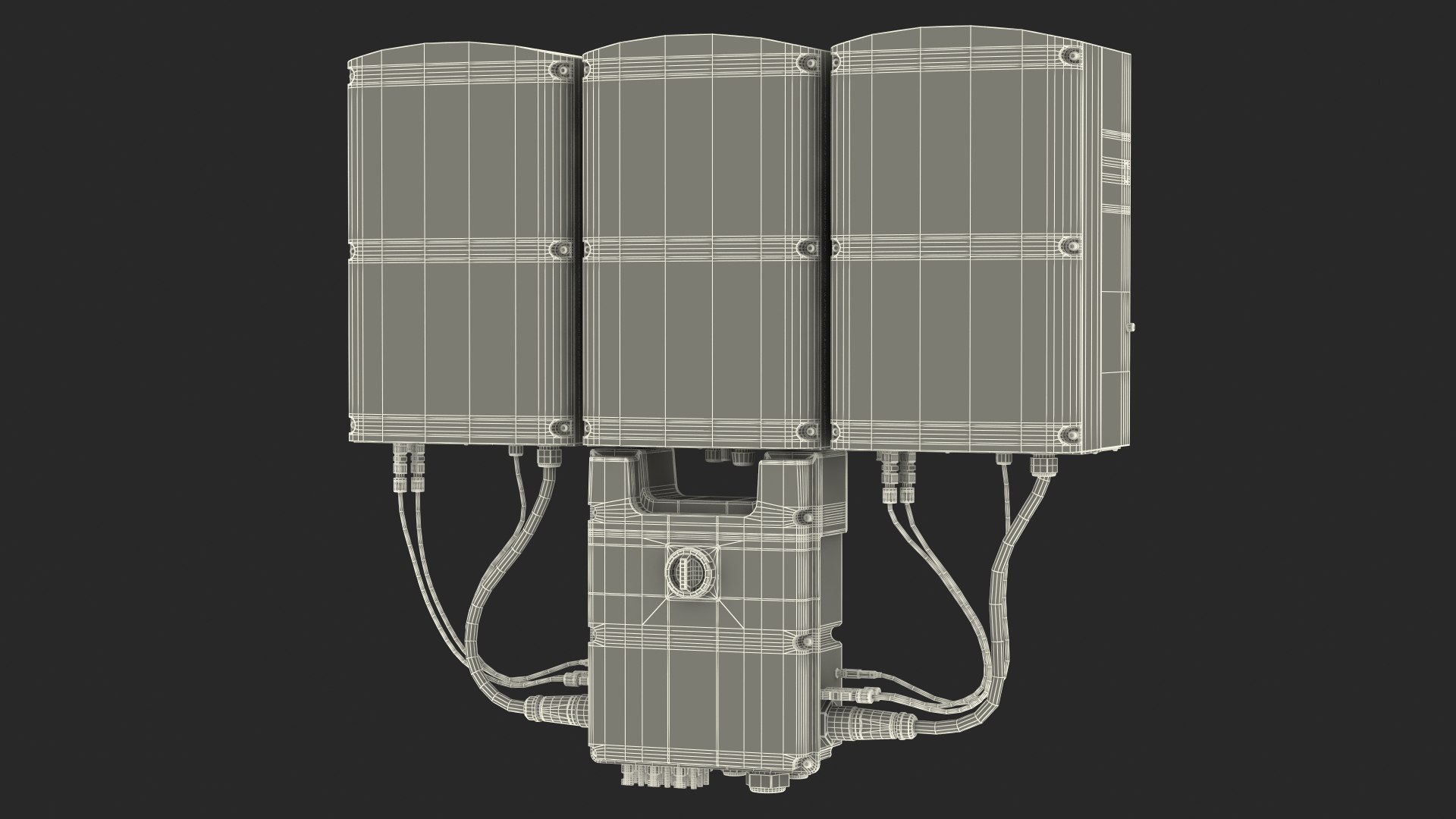 3d-solaredge-three-phase-inverter-with-secondary-units-model