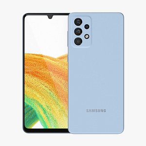 Samsung Galaxy A33 Blue 3D