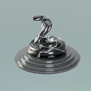 3D House Decoration Cobra Statue model