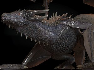 dragon fantasy character Low-poly