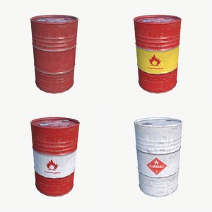 oil barrels 3d 3ds