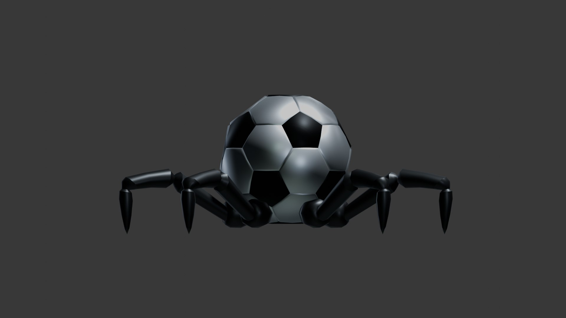 3D Model SPIDER SOCCER GAME READY - TurboSquid 2519450