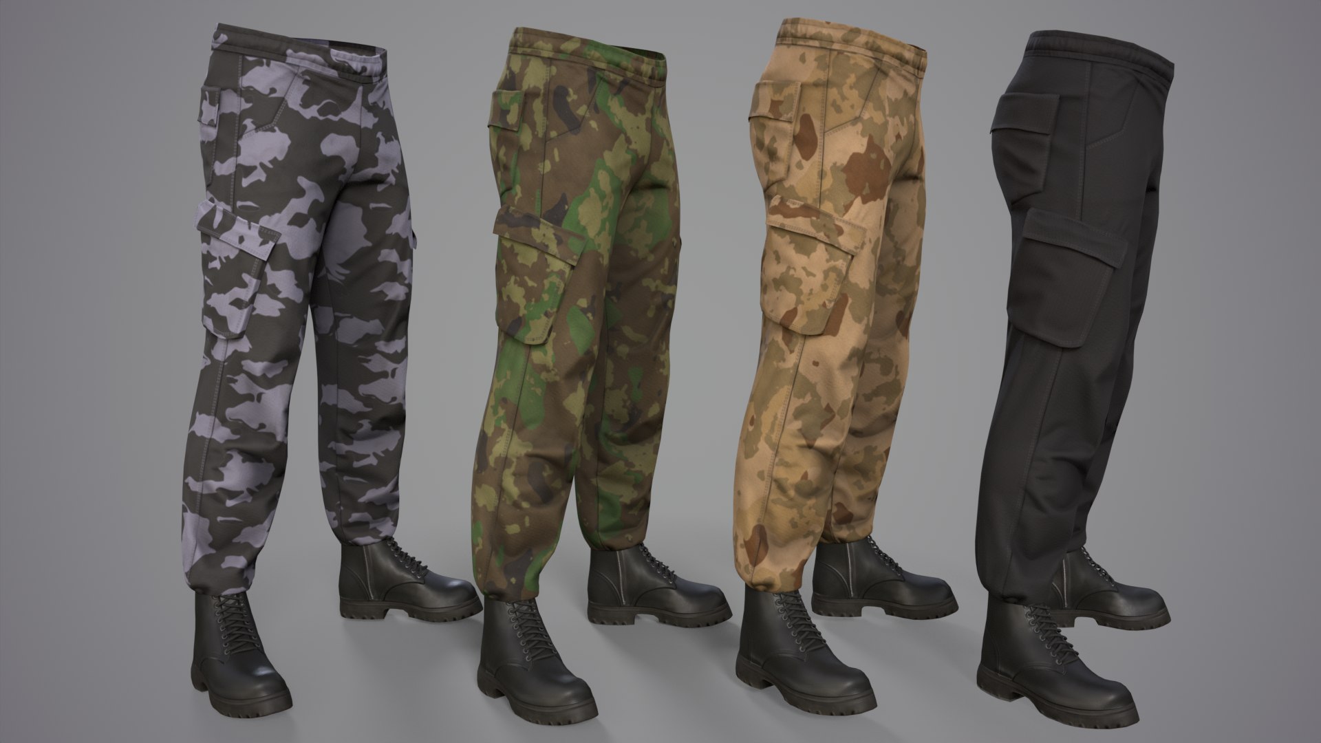 3D Military Style Clothes Pack 1a - TurboSquid 2289761