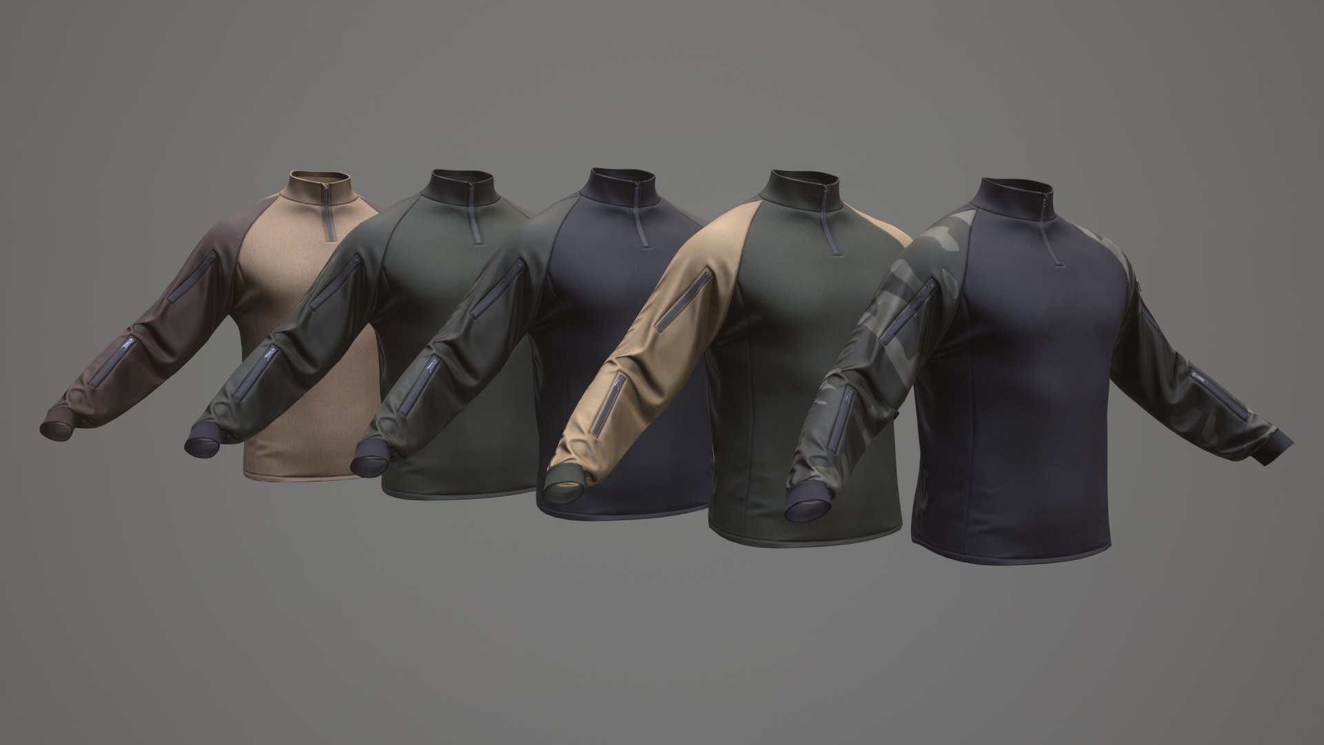 3D Military Style Clothes Pack 1a - TurboSquid 2289761