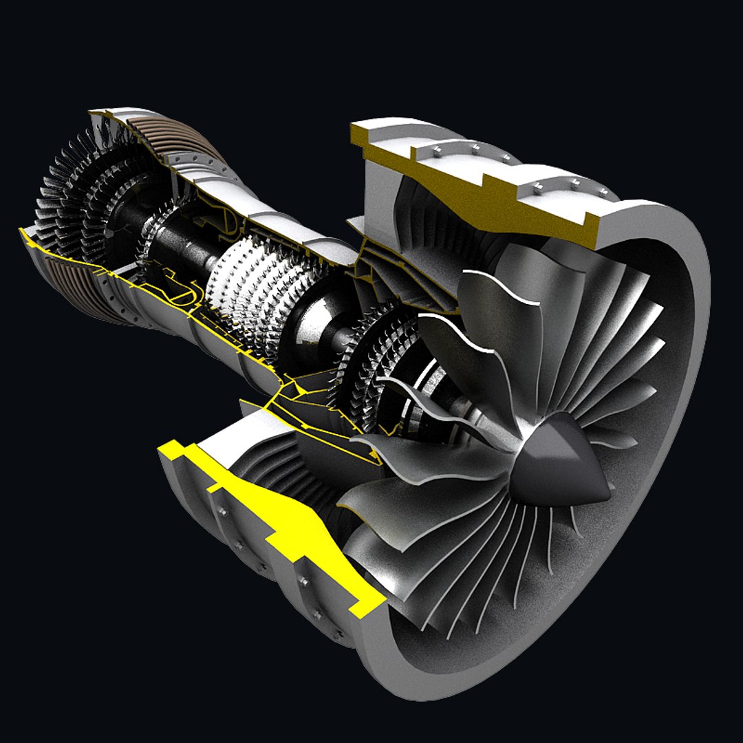 Turbofan Fan Turbo 3d Max
