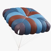 Color Reserve Parachute 3D Model