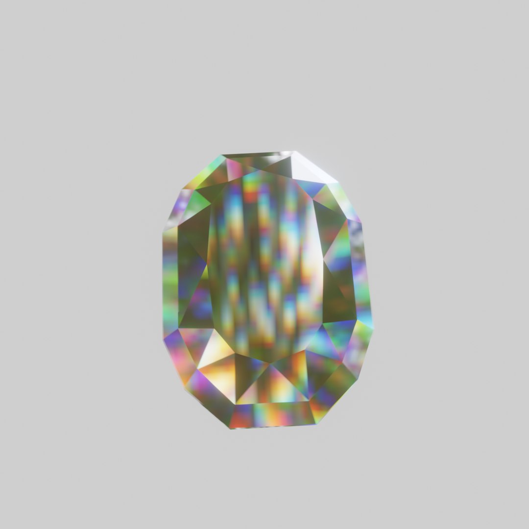 3D Model Dahlia Cut Diamond TurboSquid 1916560