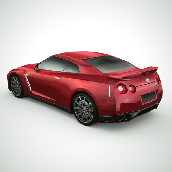 nissan gt-r 2015 3d model