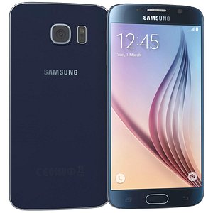 samsung galaxy s6 black 3d model