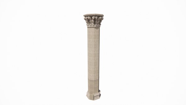 3D Santa Croce Church-Pillar Column 3D