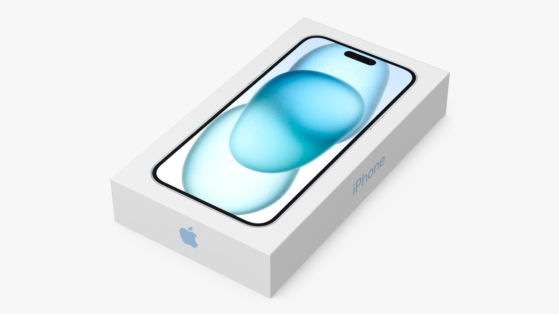 Apple IPhone 15 Plus Blue Packaging Box 3D Model - TurboSquid 2215326