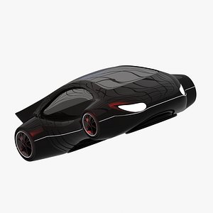 futuristic transport vehicle 3D model
