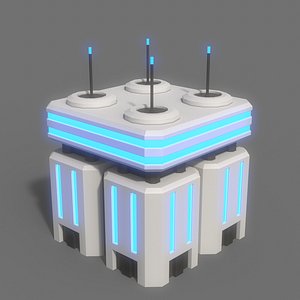 PBR Sci-Fi Building A25 3D model