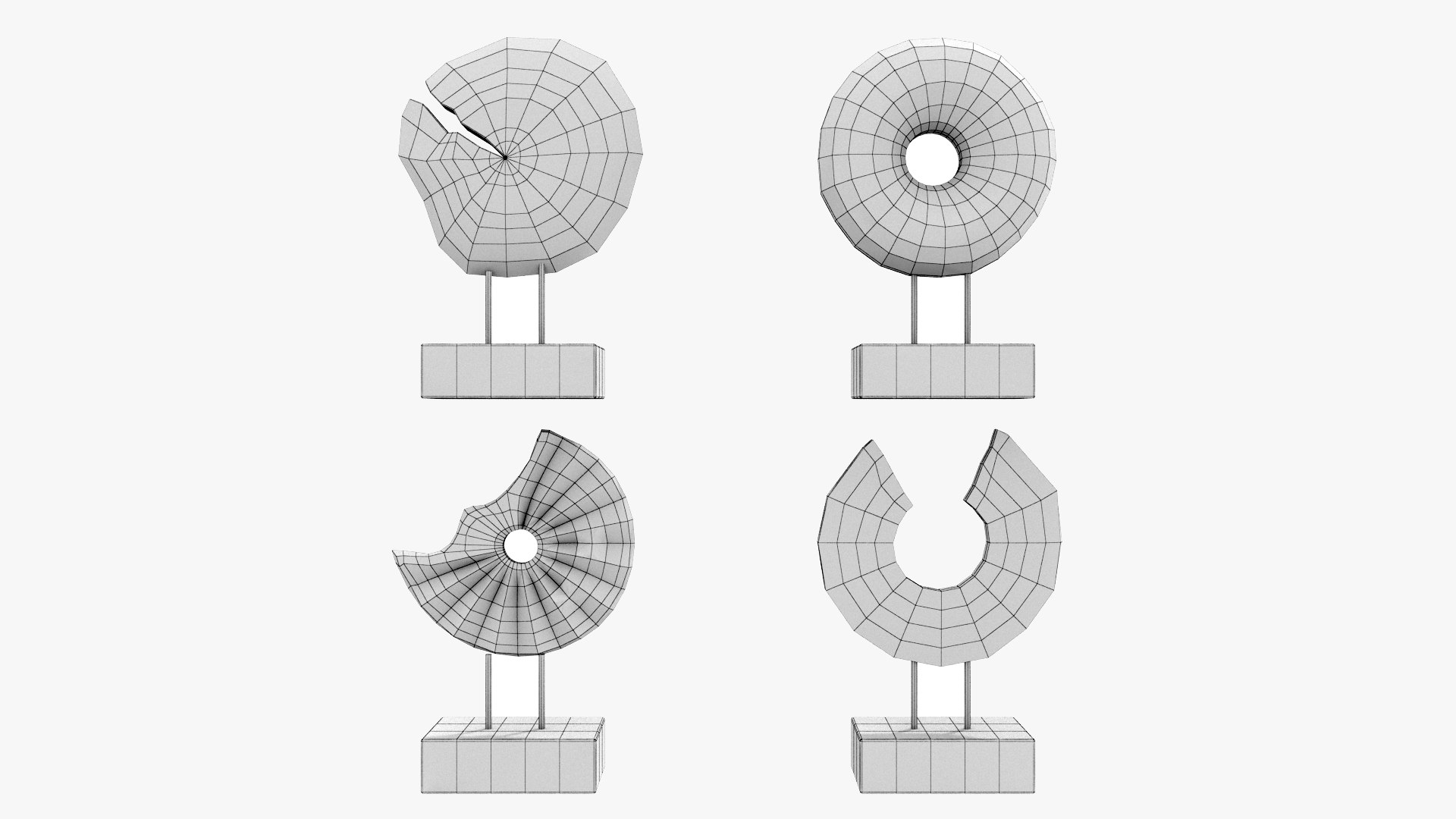 3D Model Sculpture Round Abstract TurboSquid 2101072