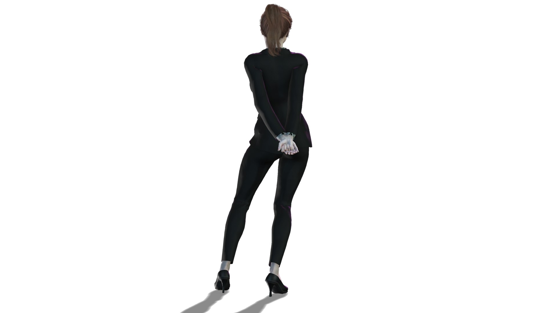 3D Japanese Business Woman - High-Quality 3D Character For Animations ...