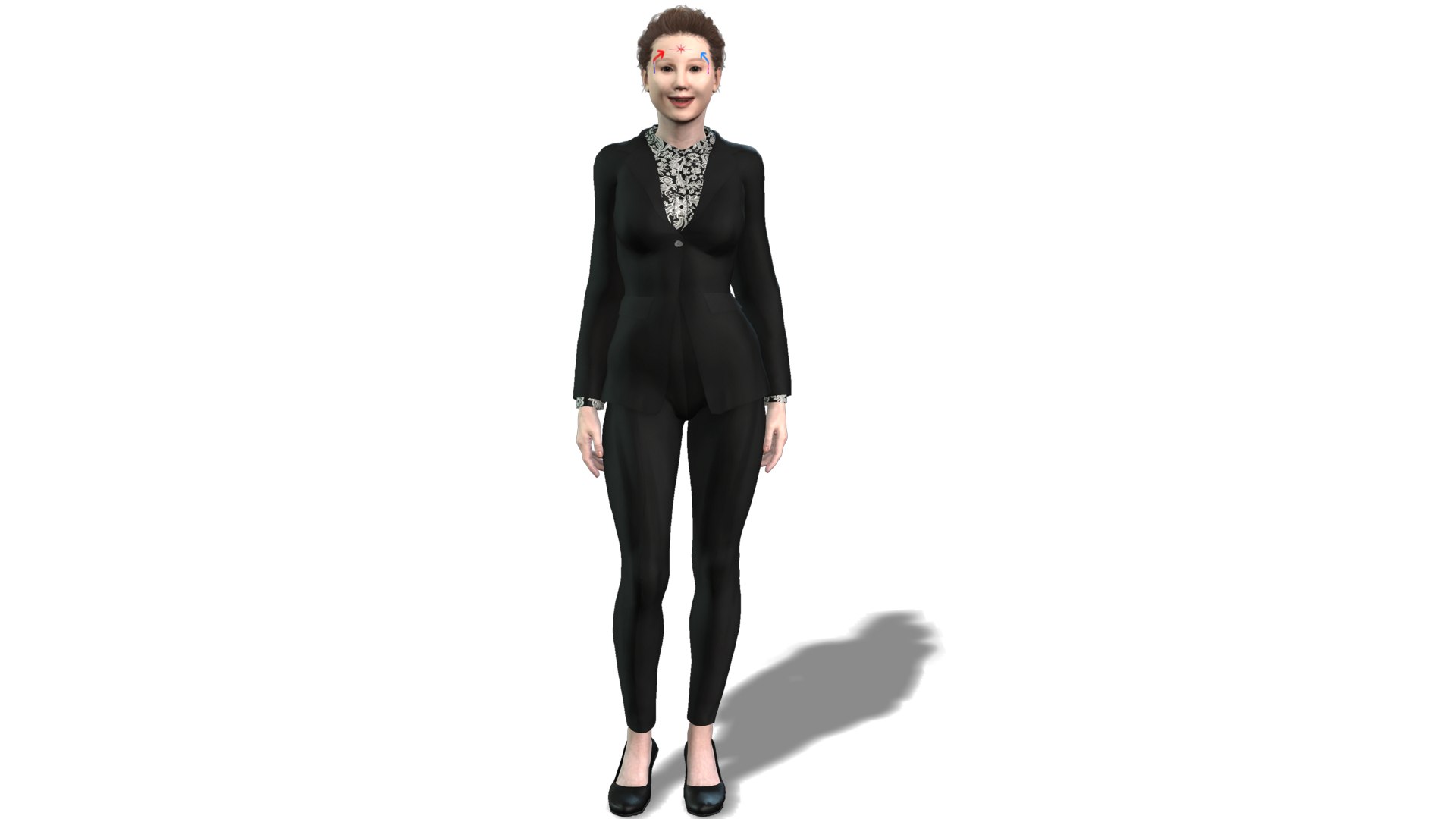 3D Japanese Business Woman - High-Quality 3D Character For Animations ...