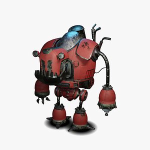 Robot stylized 3D model