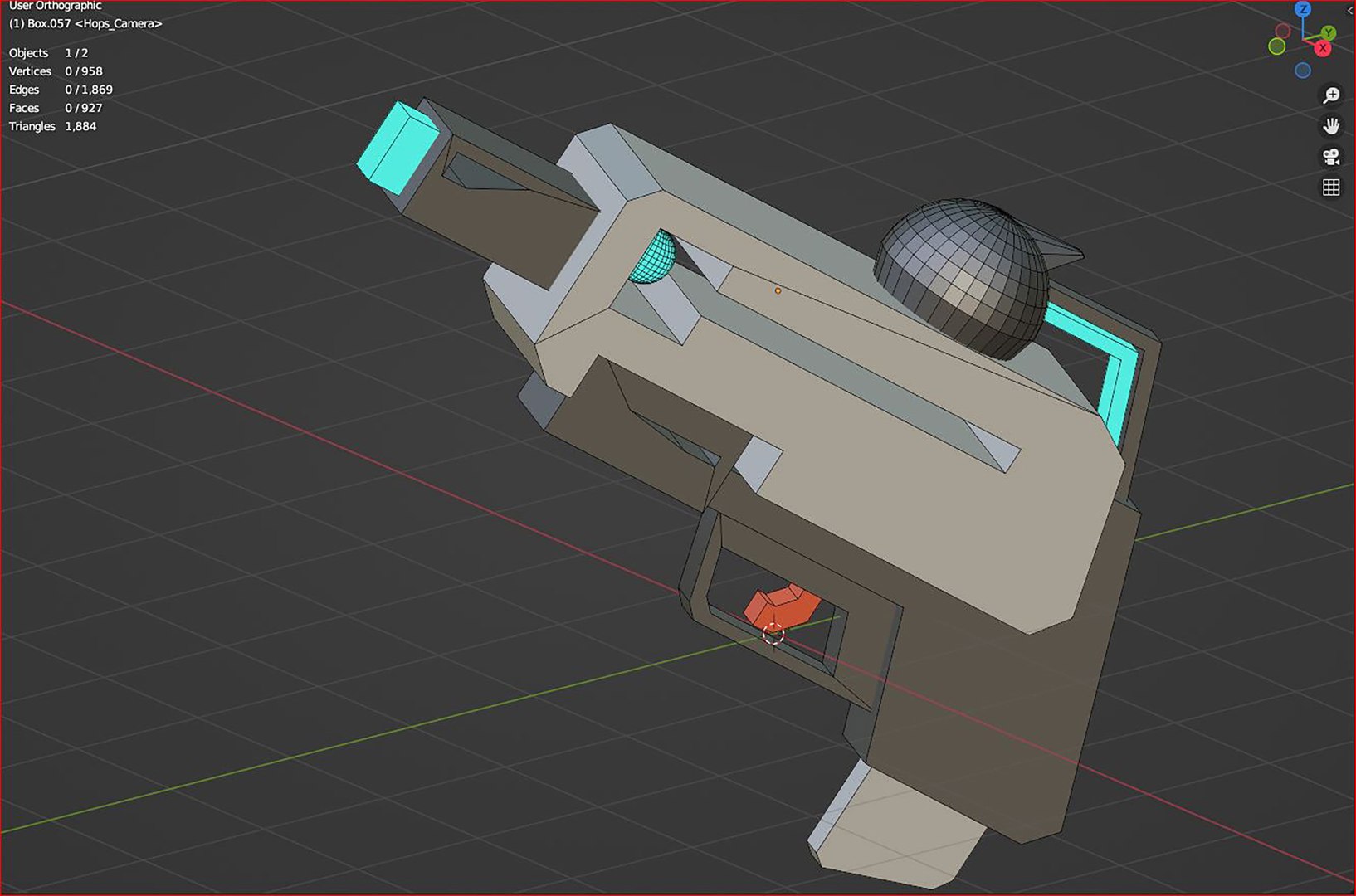 3D 3d Laser Gun Of The Future Low Poly Icon - TurboSquid 2046494
