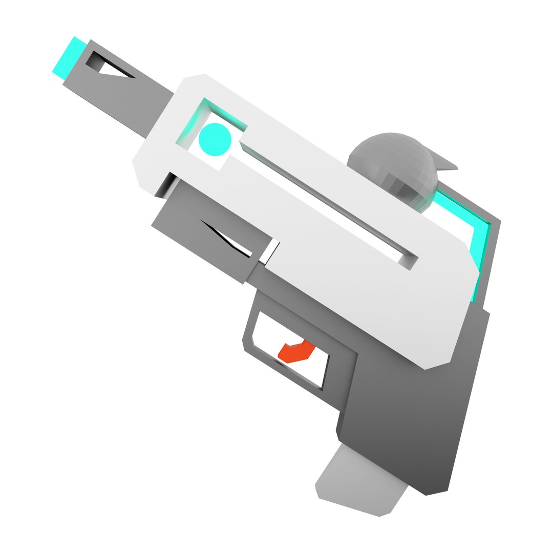 3D 3d Laser Gun Of The Future Low Poly Icon - TurboSquid 2046494