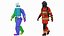 3D rigged firefighters 2 fighter