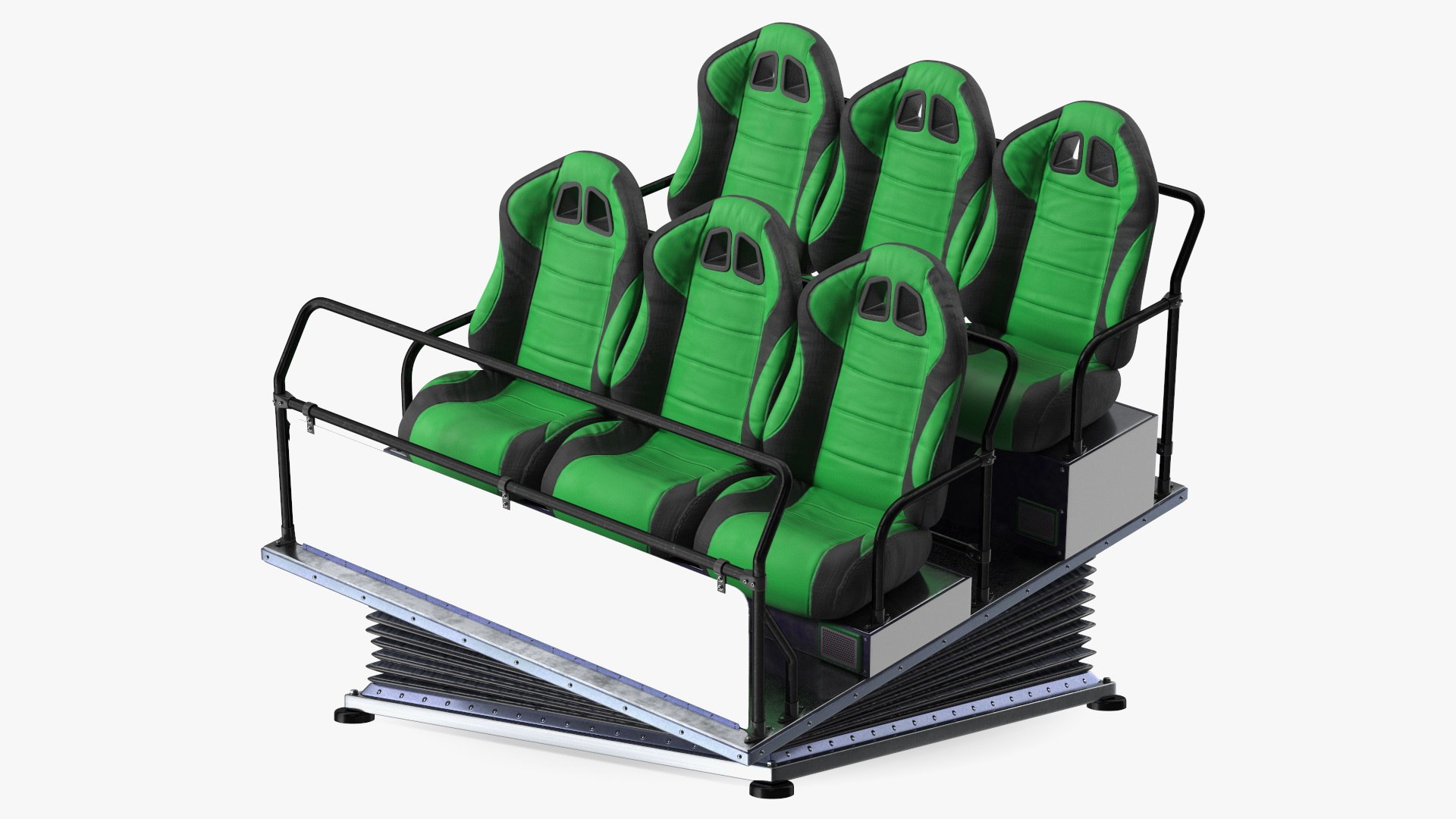 Dynamic Cinema Game Machine 7D Rigged 3D model preview