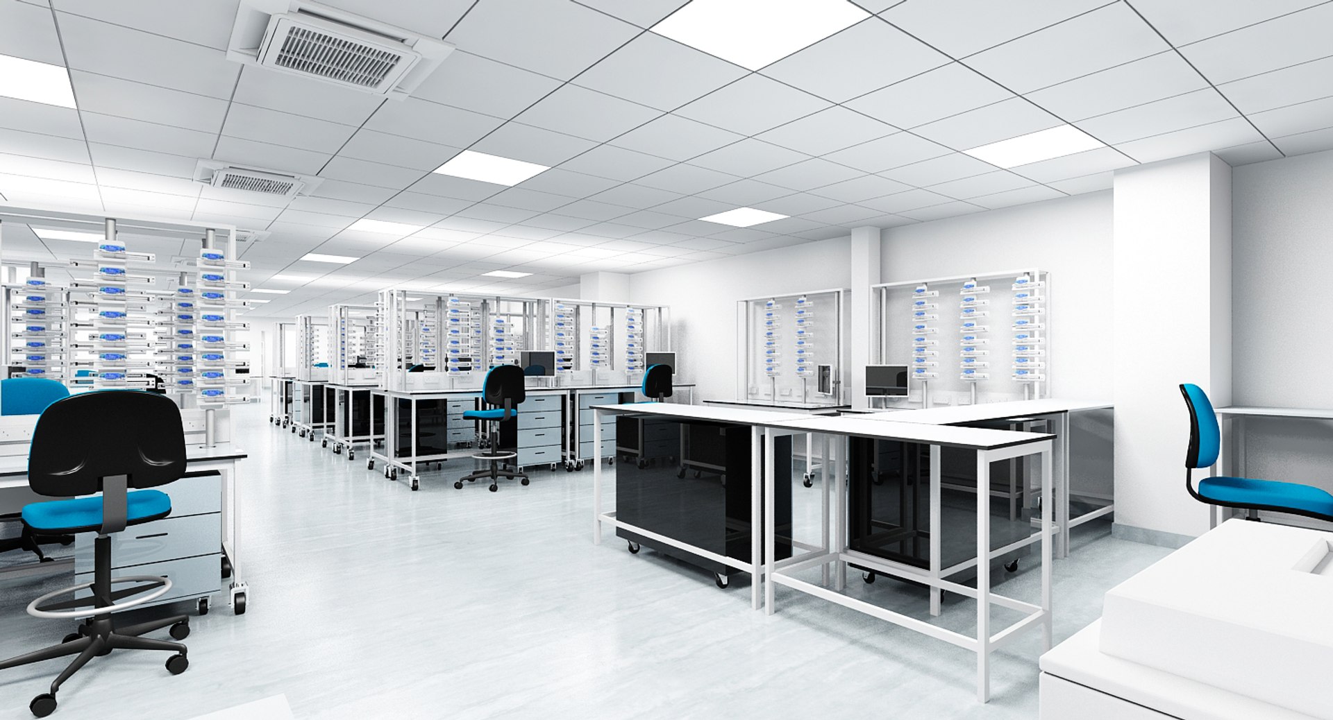 3d Model Medical Laboratory Interior