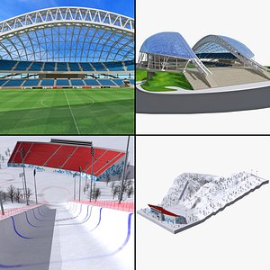 2014 winter olympics venue 3d model