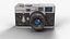 Retro camera low poly model for games