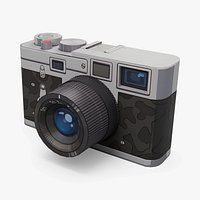 Retro camera low poly model for games