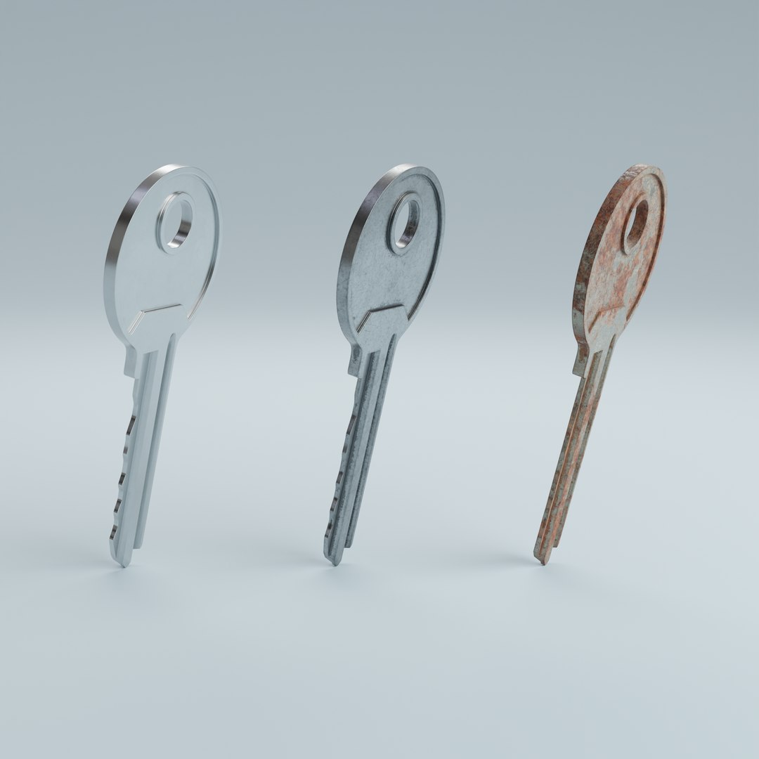 3D Key 1 Model - TurboSquid 1989114