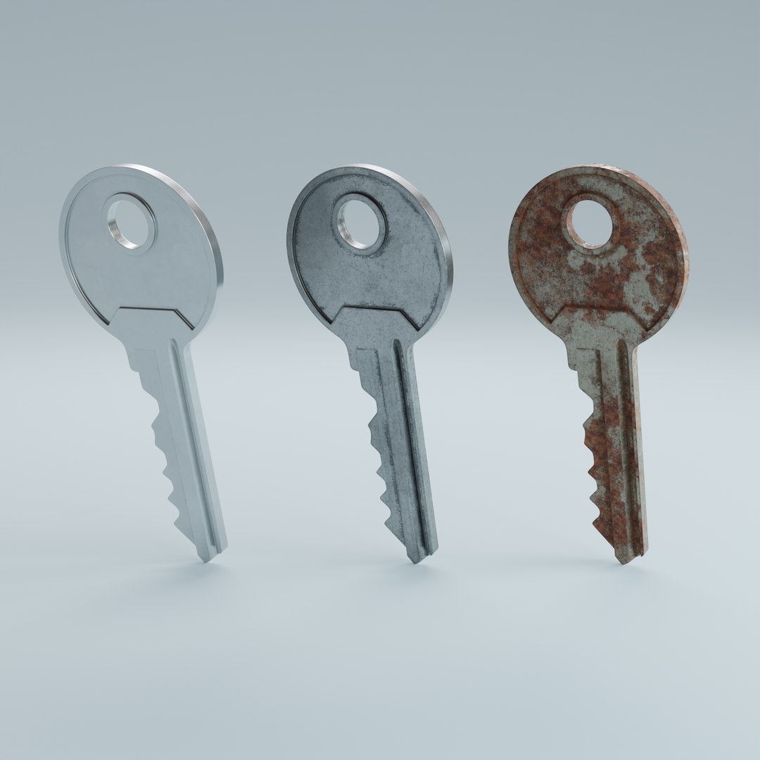 3D Key 1 Model - TurboSquid 1989114