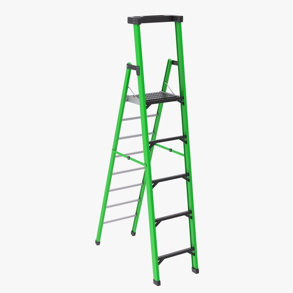 3D Step Ladder - Green