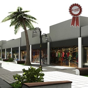 3D tree street shop