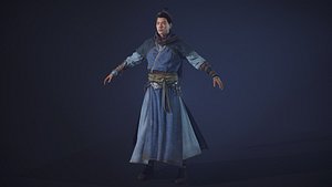 chinese warrior 3D model