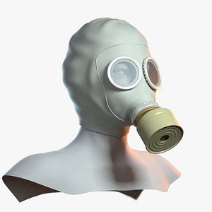 Gas Mask with Filter and Head