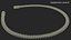 Unisex Black Spring Wave Headband