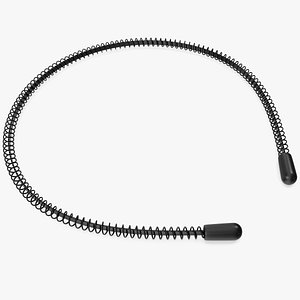 3D Unisex Black Spring Wave Headband