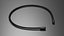 Unisex Black Spring Wave Headband