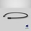 Unisex Black Spring Wave Headband