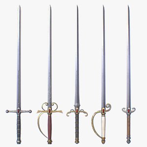 Fantasy rapier collection model