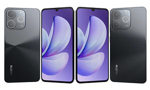 Realme P4 Lite Obsidian Black 3D model