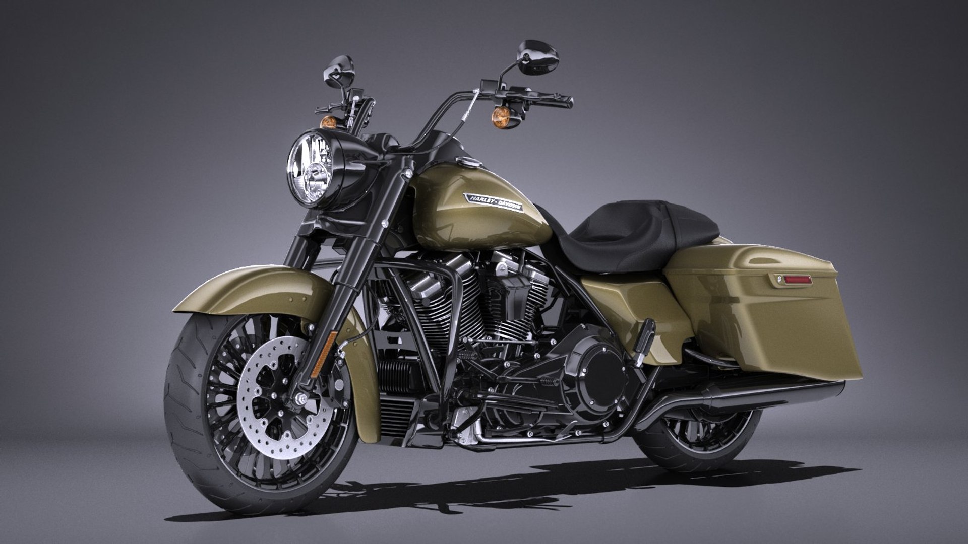 3D Model Harley Davidson Road TurboSquid 1312290